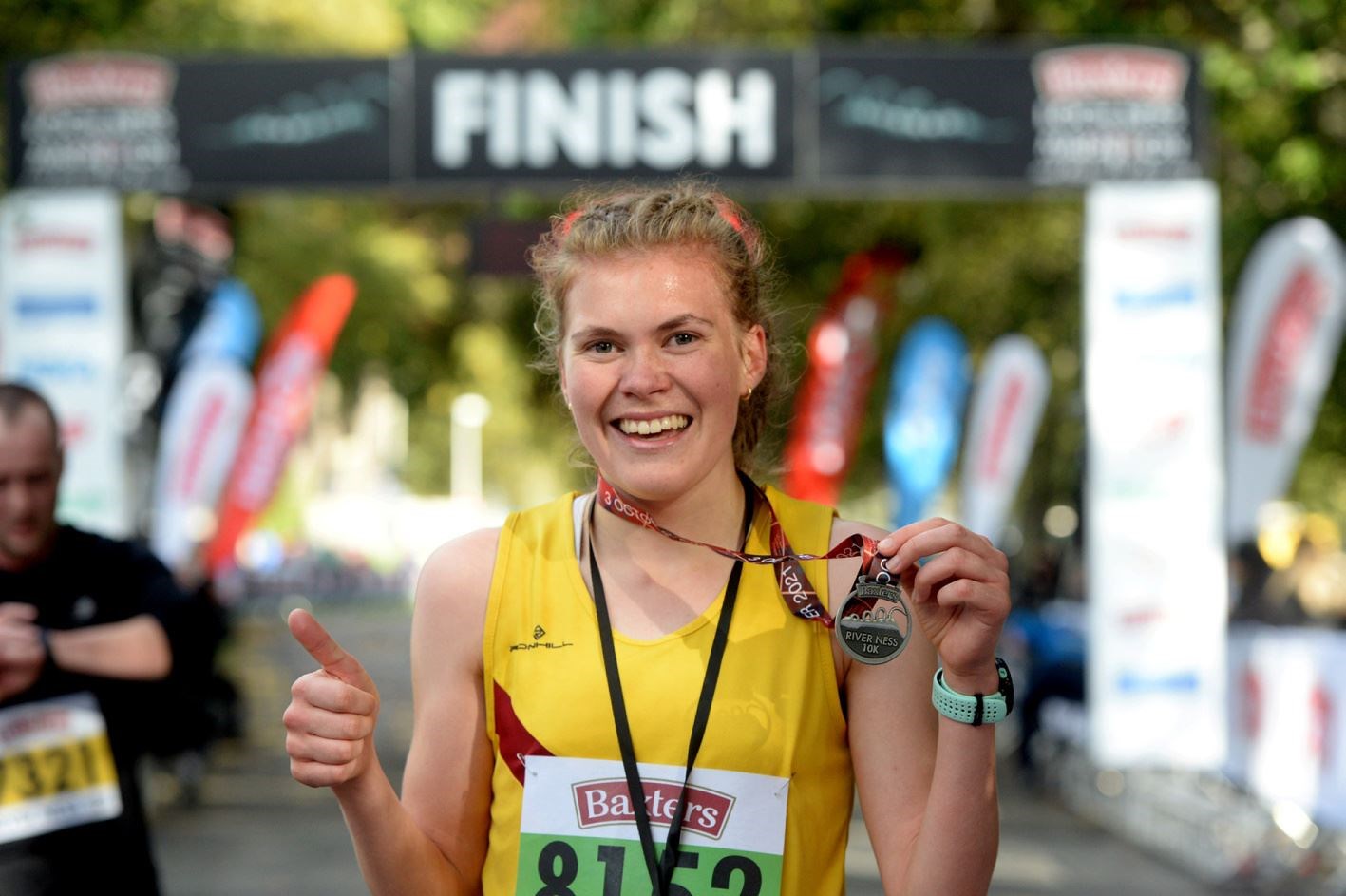 Megan Keith pictured at the Loch Ness Marathon in 2021. Picture: James Mackenzie