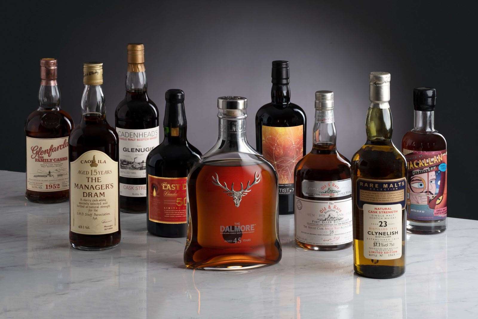 A sought-after Dalmore was amongst the treasures sold off.