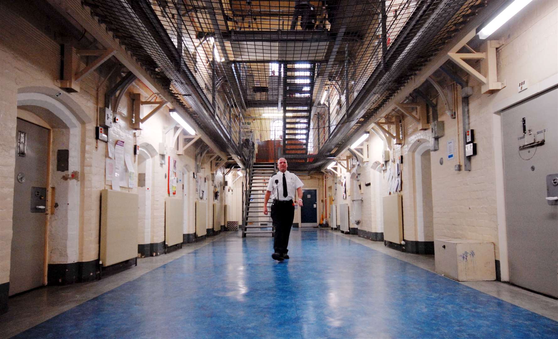 Inside Inverness Prison.