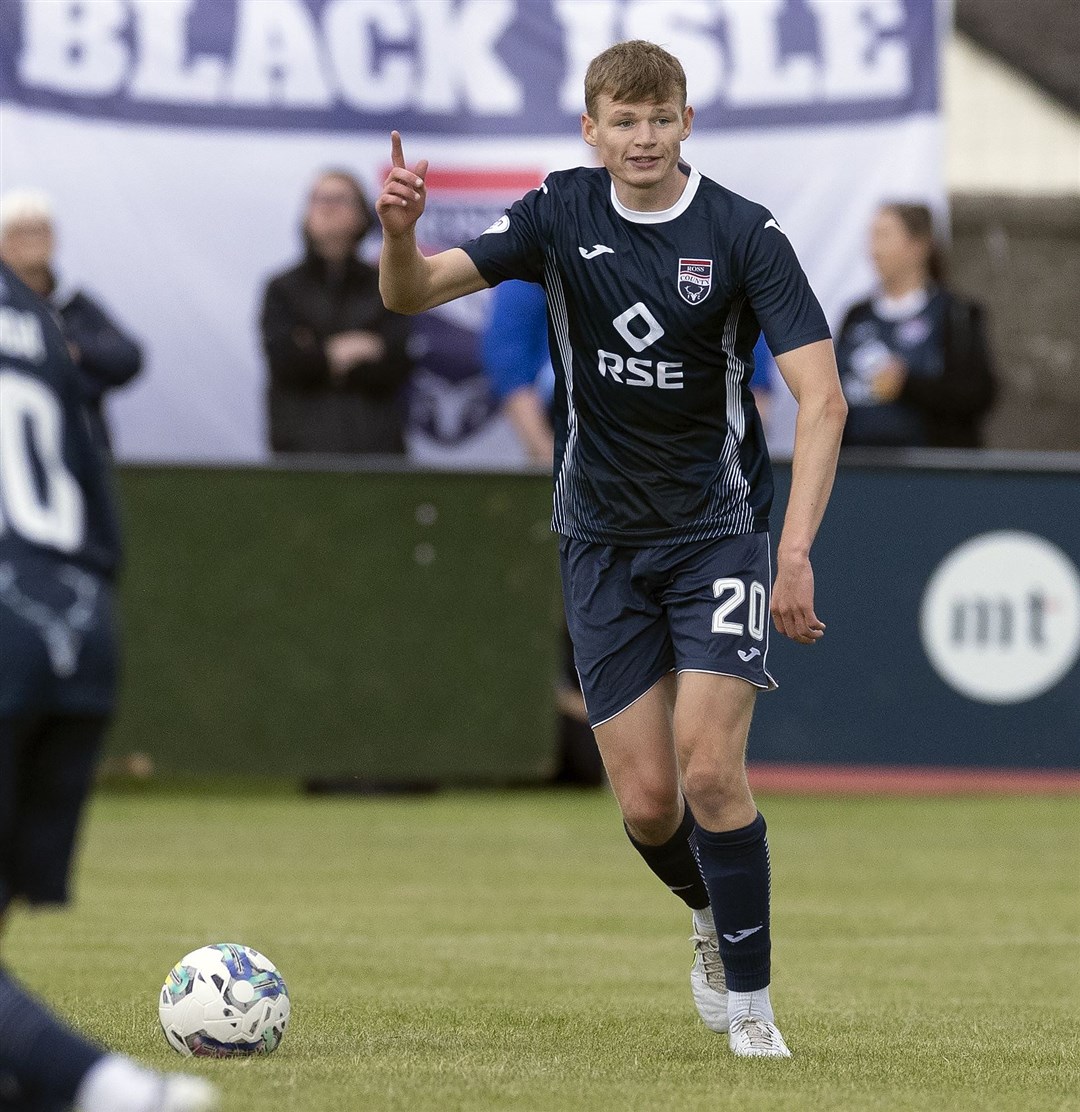 Adam Mackinnon played in the League Cup group stage, but then struggled for minutes in Dingwall. Picture: Ken Macpherson