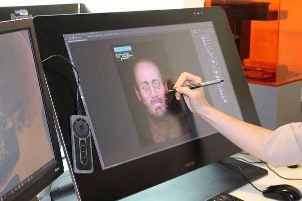 Experts have recreated the face of a medieval man from a “highly unusual” burial using specialist software based on a 3D scan produced commissioned by FAS Heritage.