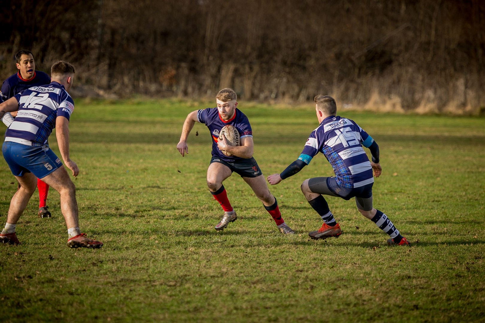 Ross Sutherland beat Banff 40-10 to win their opening match of the 2022/23 season. Picture: Peter Carson