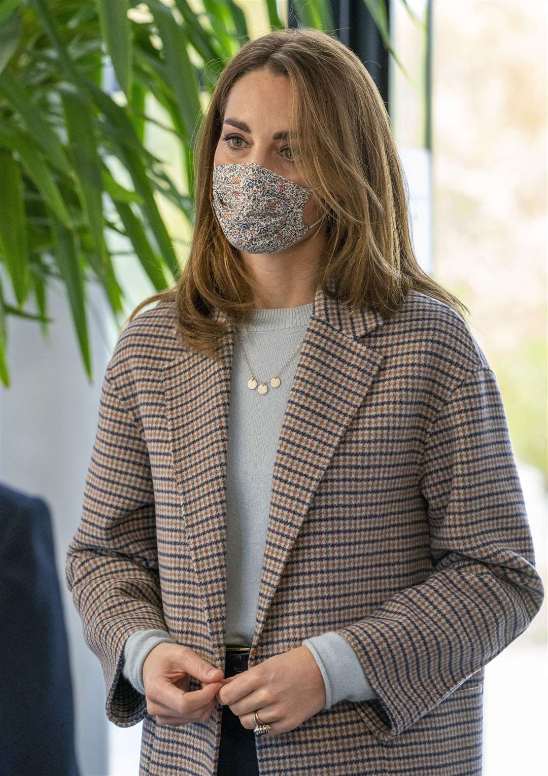 Kate wore a face mask for a visit to the university (Arthur Edwards/The Sun/PA)
