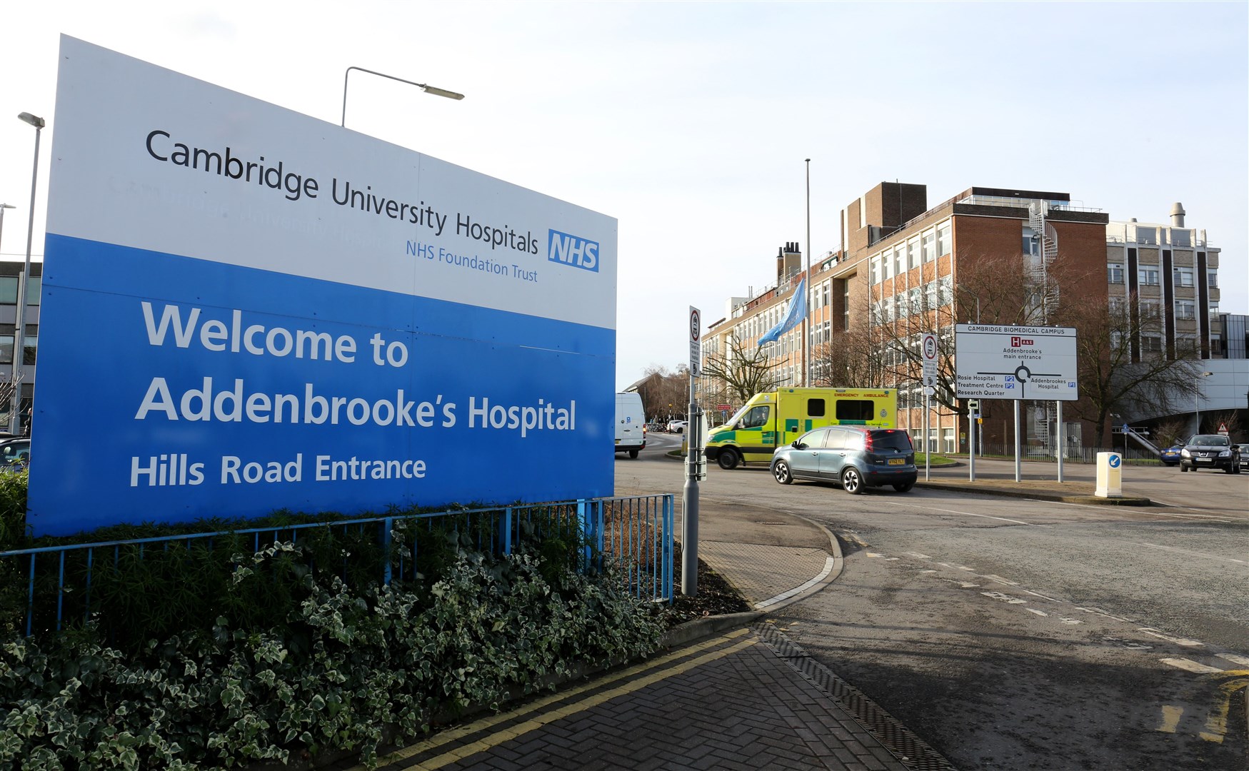 General view of Addenbrooke’s Hospital in Cambridge (Chris Radburn/PA)