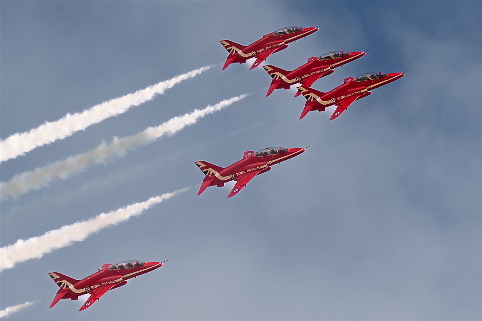 The Red Arrows in action over Tain earlier in the week. Picture: Ewen Pryde Photography