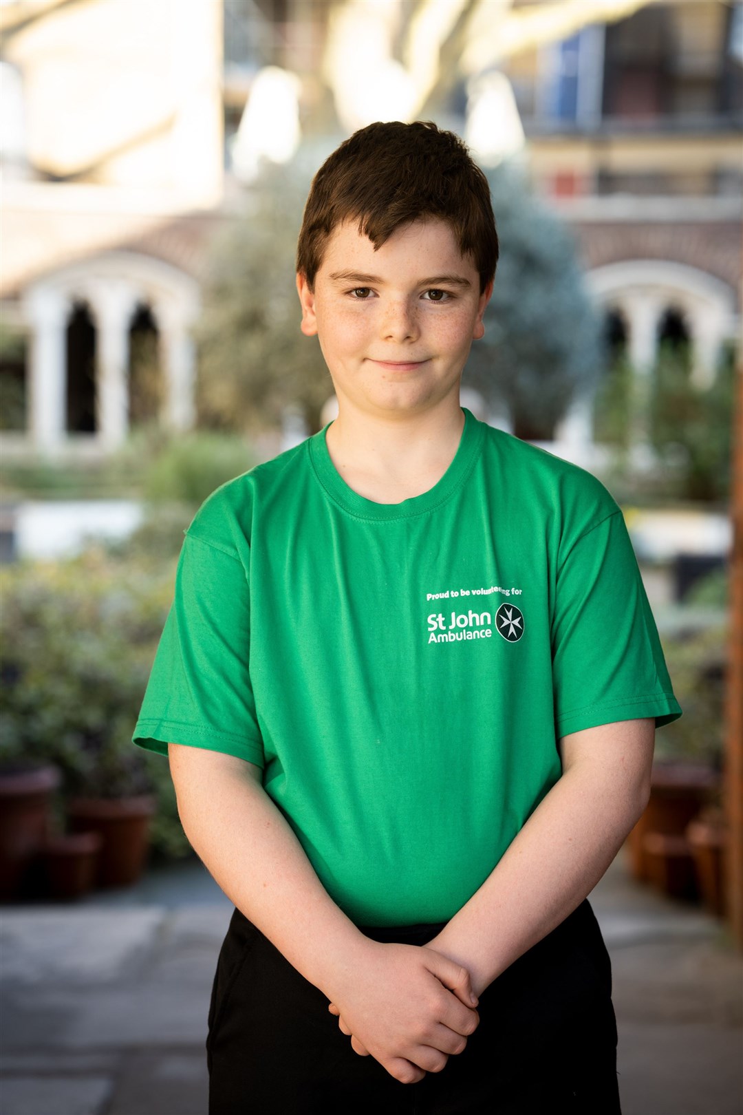 George Parkinson saved his mother’s life at the age of eight (St John Ambulance)