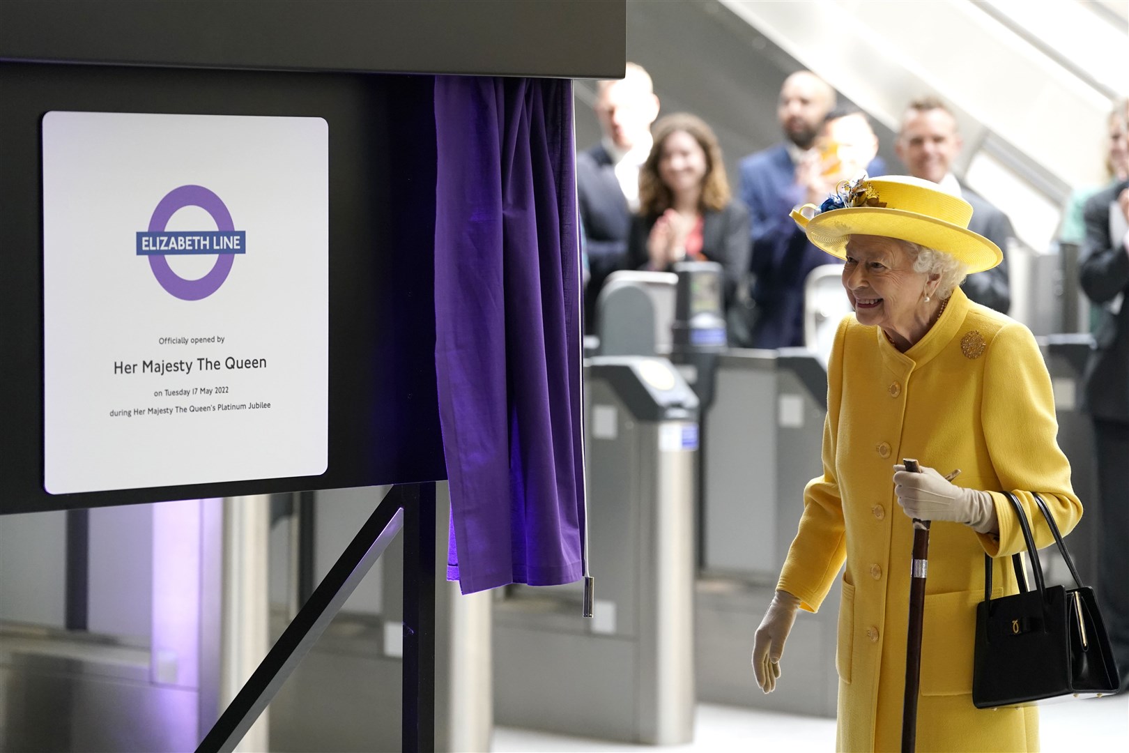The Queen opened the Elizabeth Line in May (Andrew Matthews/PA)