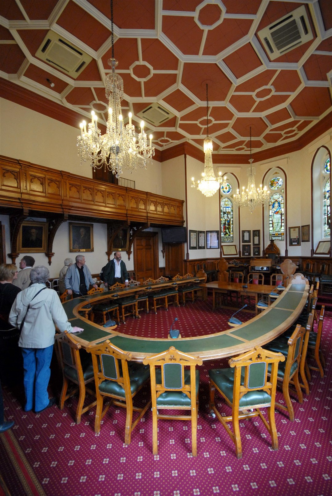 The Meeting Chamber in Inverness Town House where Cabinet sat,