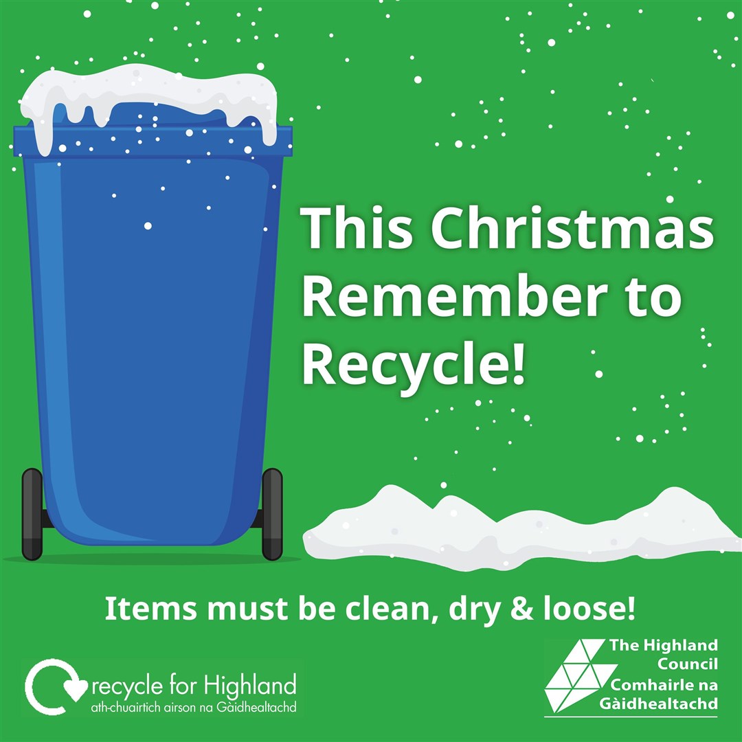 Members of the public are being encouraged to recycle this Christmas