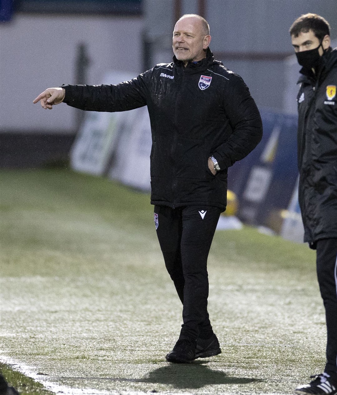 Picture - Ken Macpherson, Inverness. Ross County(0) v St.Mirren(2). 26.12.20. Ross County manager John Hughes.