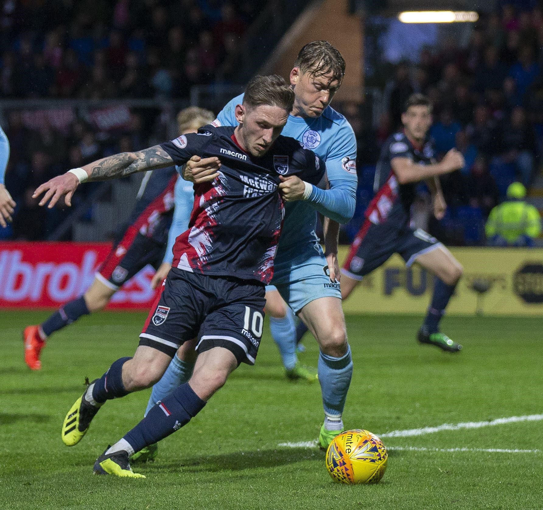 Declan McManus starred as Ross County thrashed Forres in their first pre-season friendly. Picture: Ken Macpherson