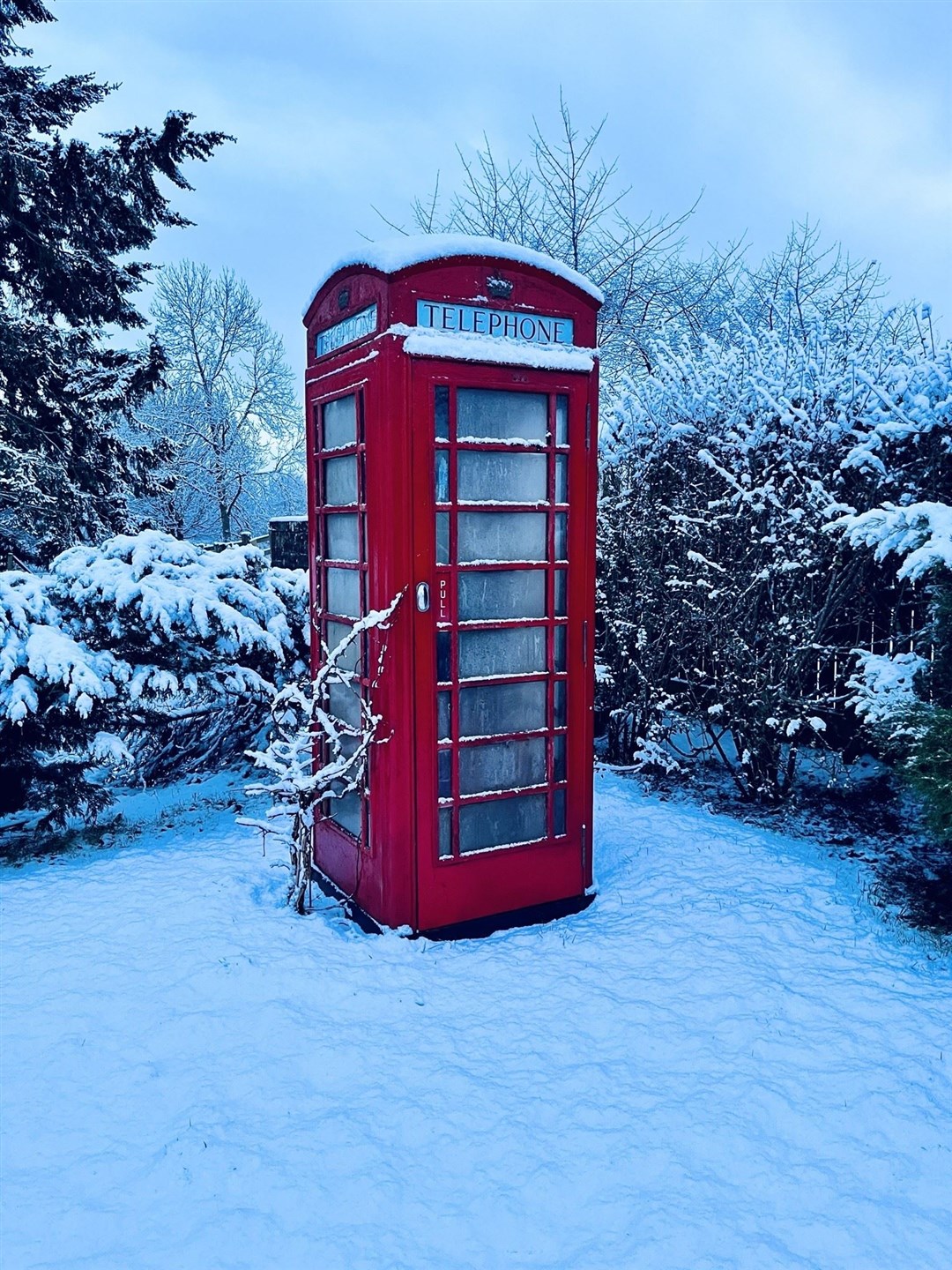 This phone box in Evanton looks like the ultimate spot to make cold calls from. Lorna in Evanton shared this one.