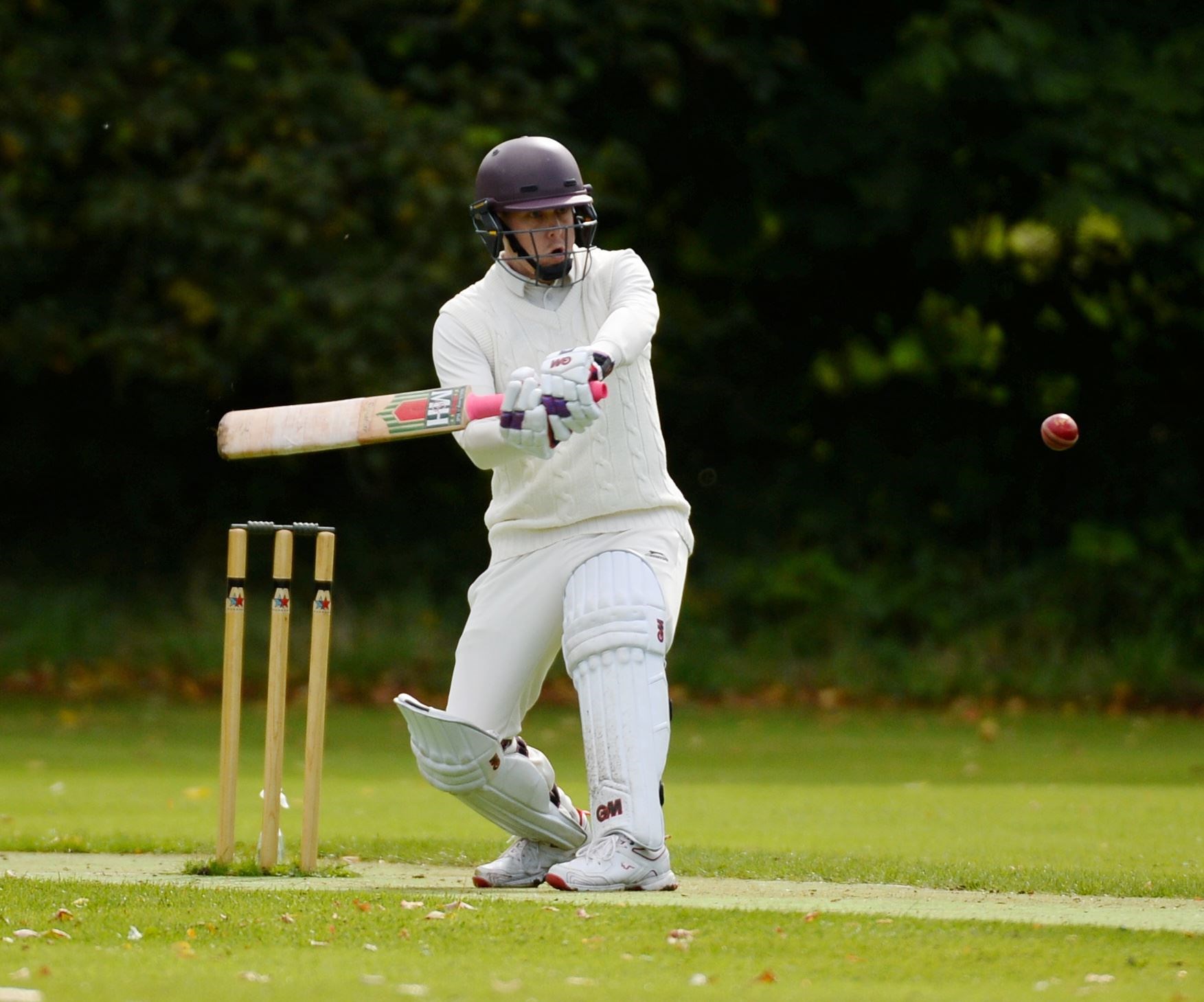 Cricket at Castle Leod..Ross County v Northern Counties..Ross batsman Graeme Carney..Picture: Gary Anthony..