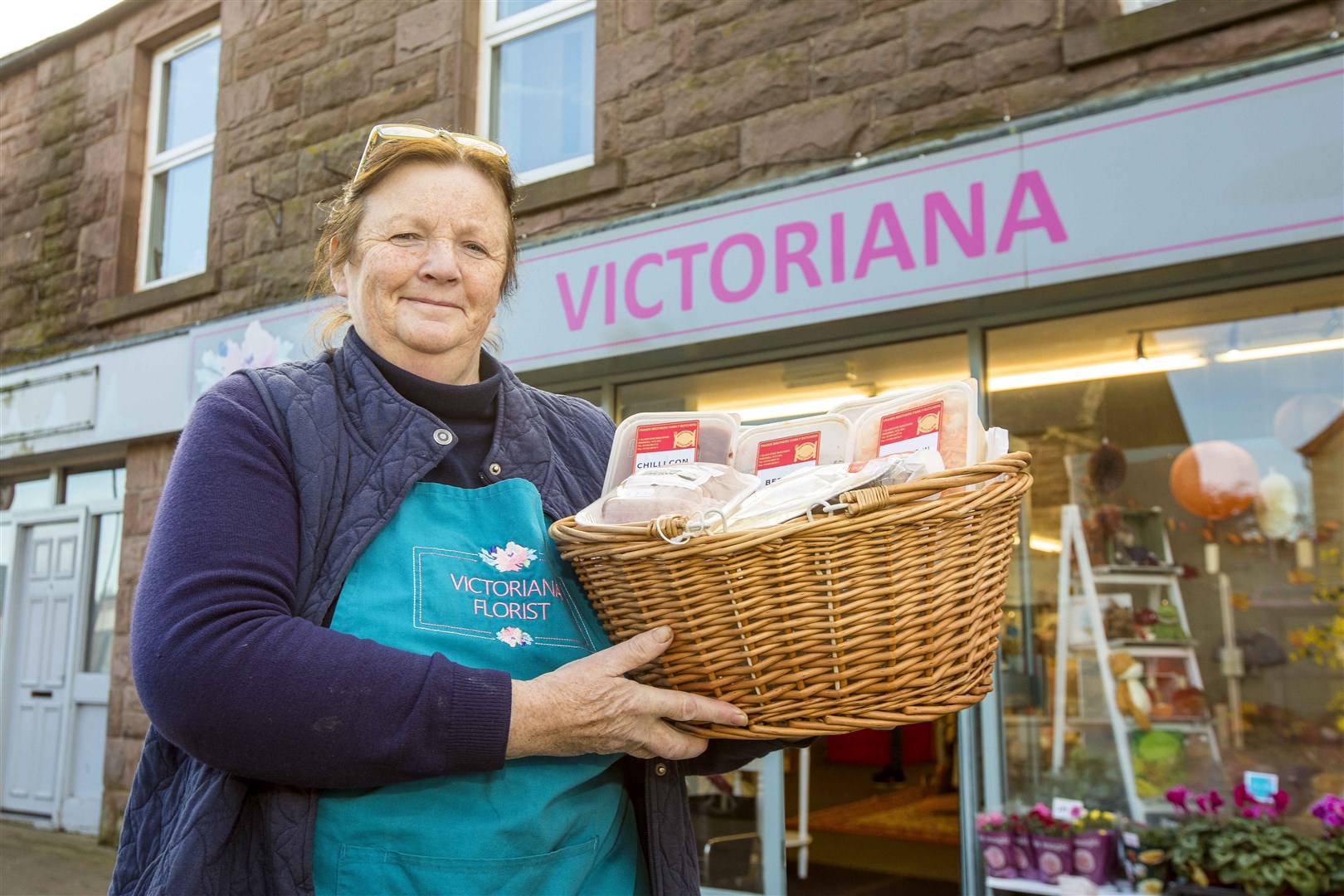 Carolyn Wilson from Victoriana Florist’s in Alness wins a High Street Heroes regional winner award in the Scotland Loves Local campaign. Picture: Malcolm McCurrach