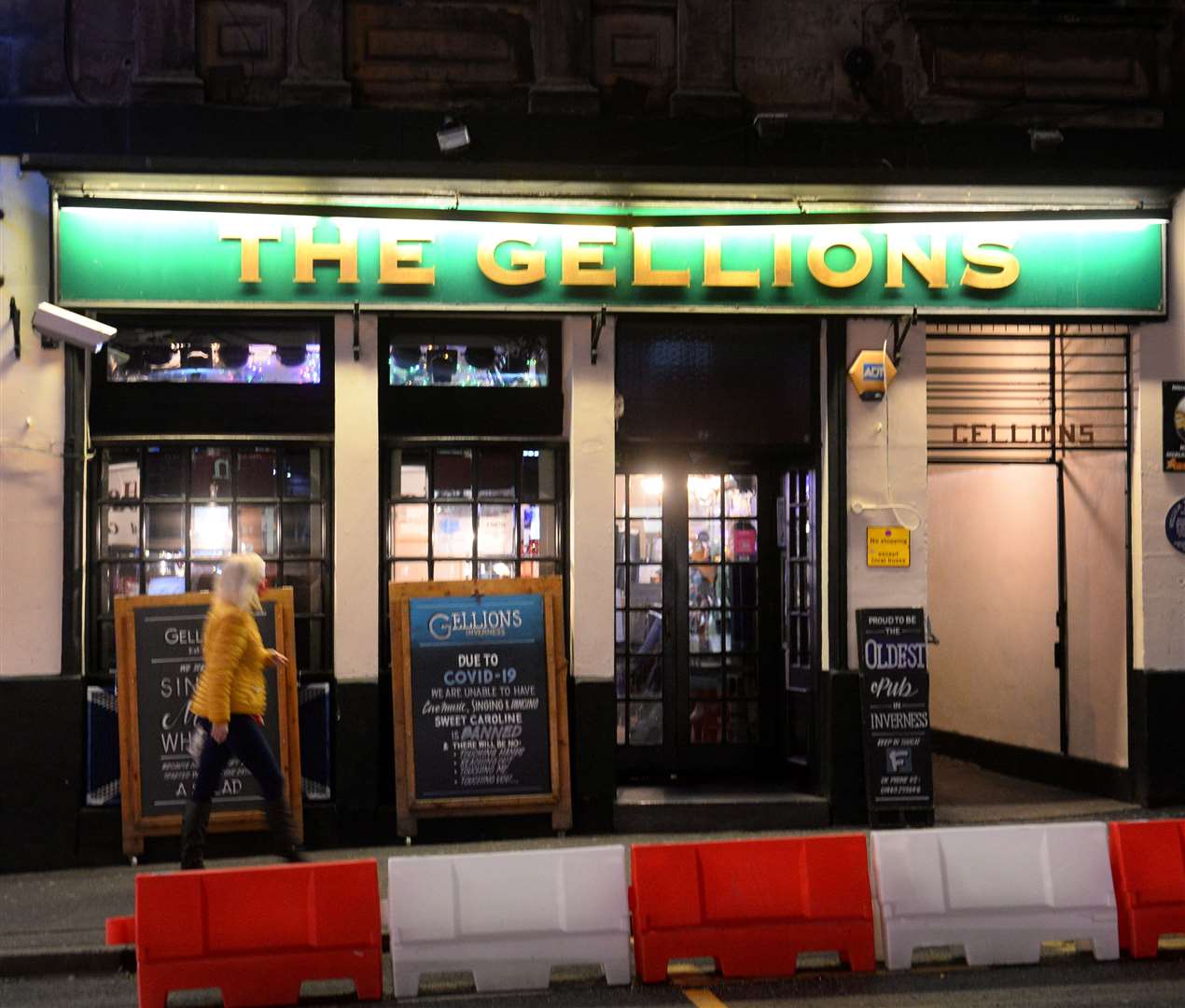 The Gellions bar on Inverness's Bridge Street.