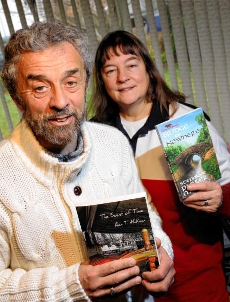 Stephanie Parker McKean with her husband and fellow author Alan T McKean.