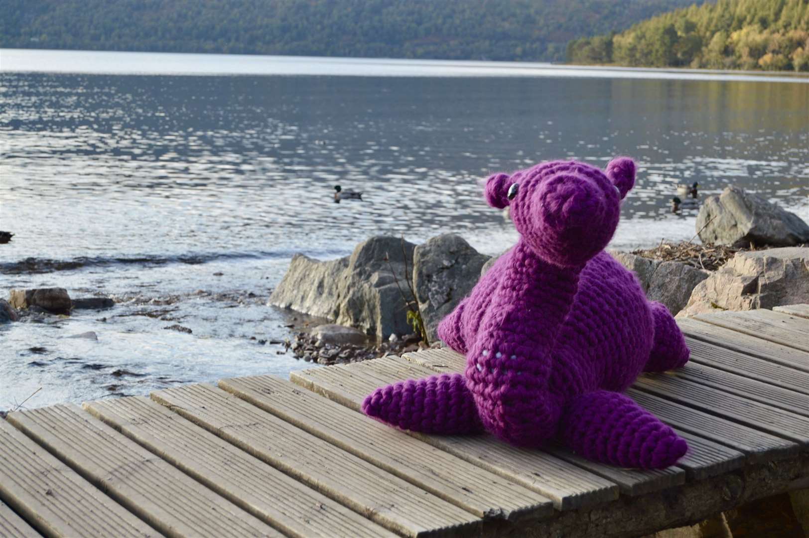 The knitted Nessie.