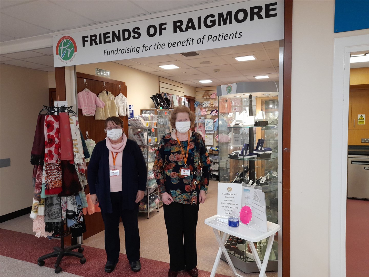 Jean Slater and Christina Cameron from the Friends of Raigmore.