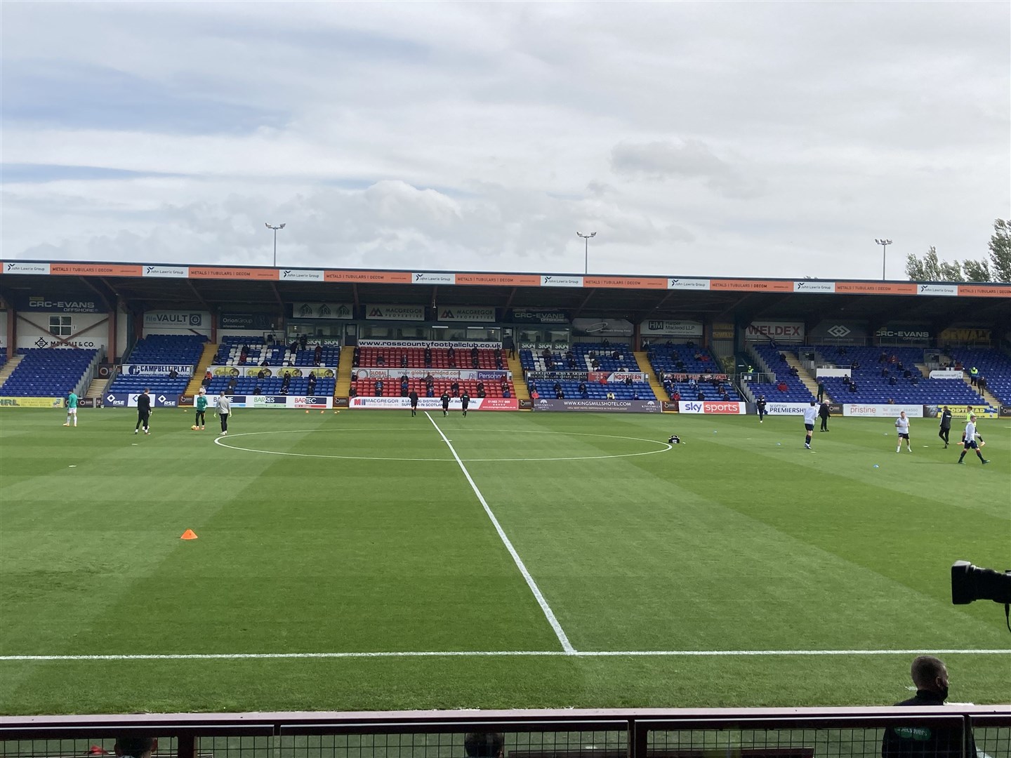300 Ross County fans were allowed into the stadium to watch the club's Premiership match against Celtic.