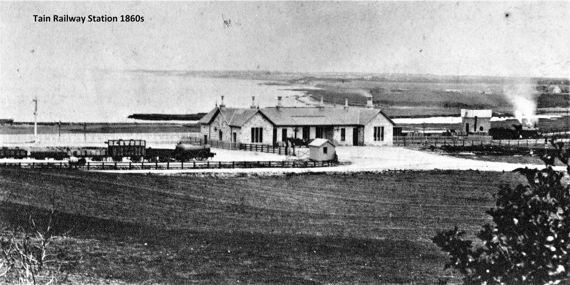 Tain Railway Station in the 1860s.