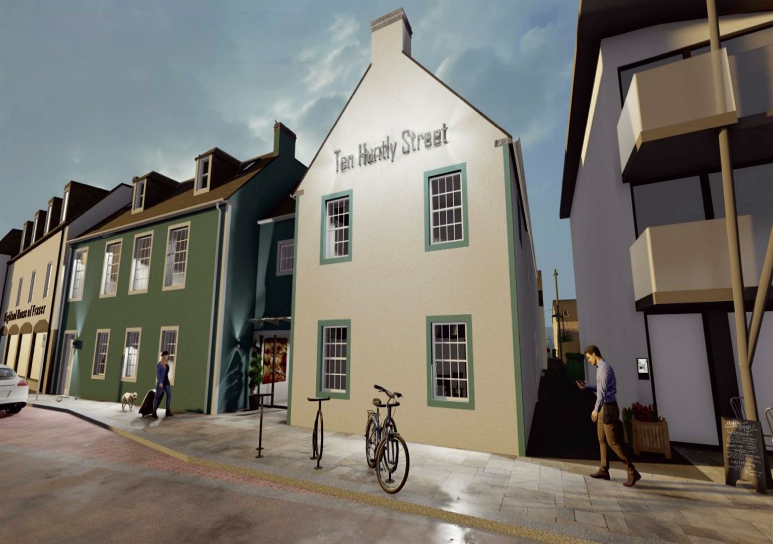 An artist's impression of the proposed transformation of the former British Legion Club into a hotel.