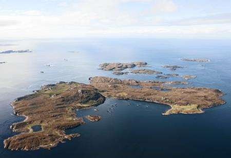 Tanera Mor, the largest of the Summer Isles archipelago which lies off Achiltibuie.