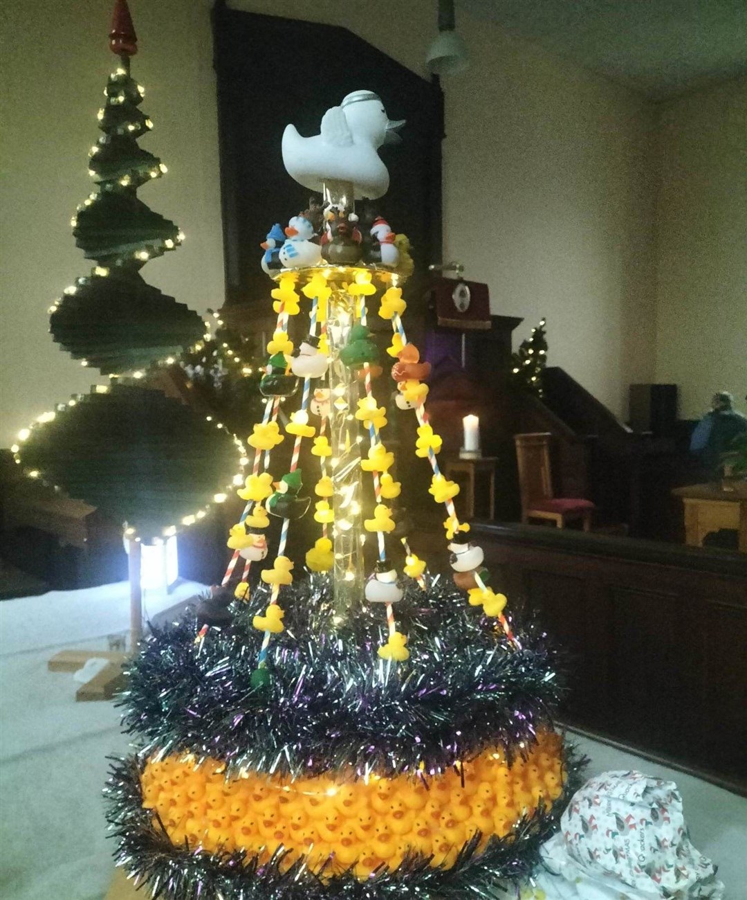 A Tree with a Twist, and Quacking Christmas Tree.