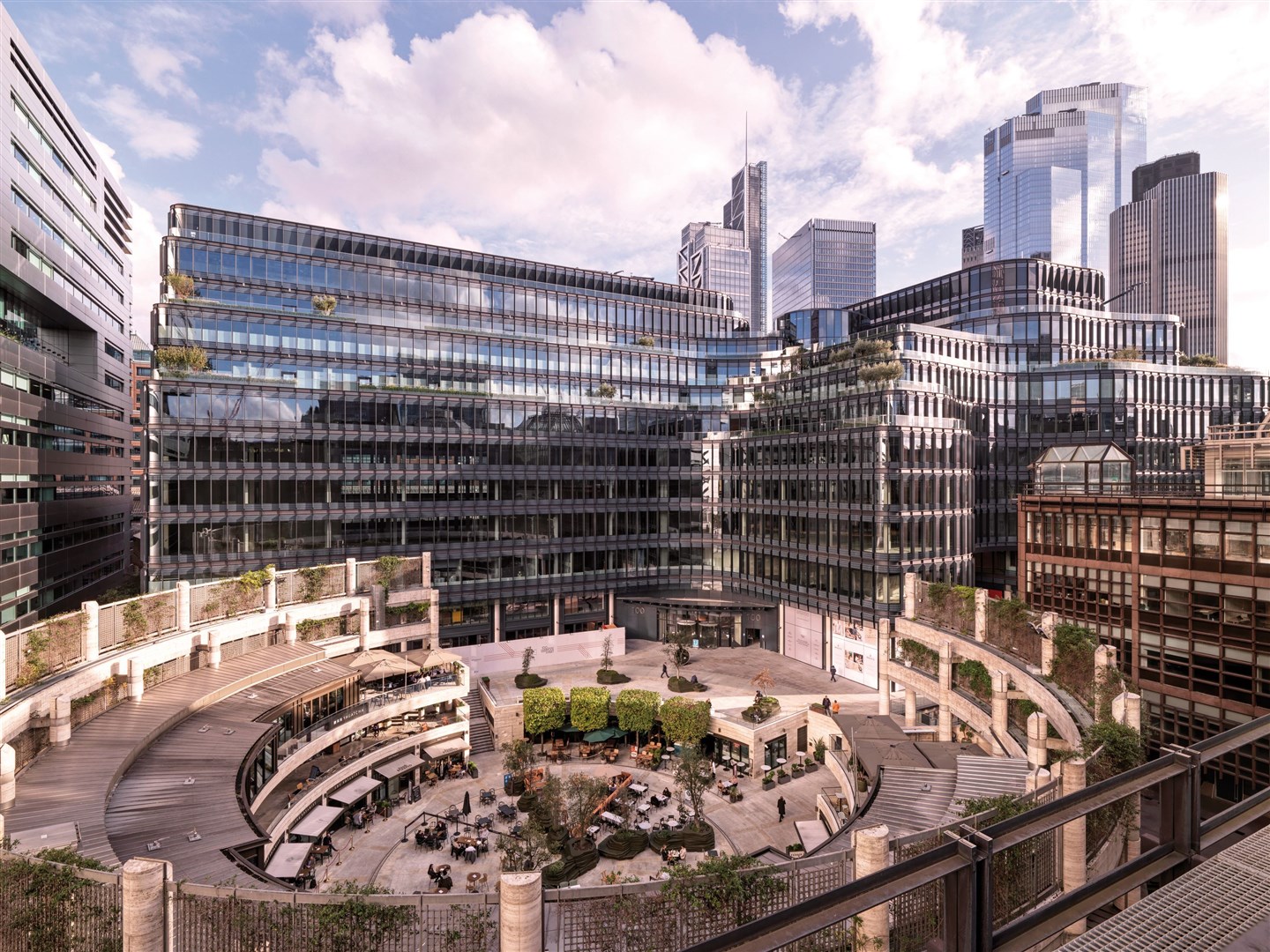 Among those in contention are a net-zero development located at 100 Liverpool Street, in London, created by Hopkins Architects (Charles Hosea/PA)