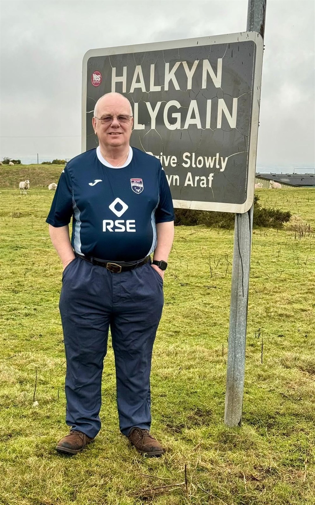Social worker Ian Ellson travels 420 miles from his home in North Wales to take in a Ross County home game.