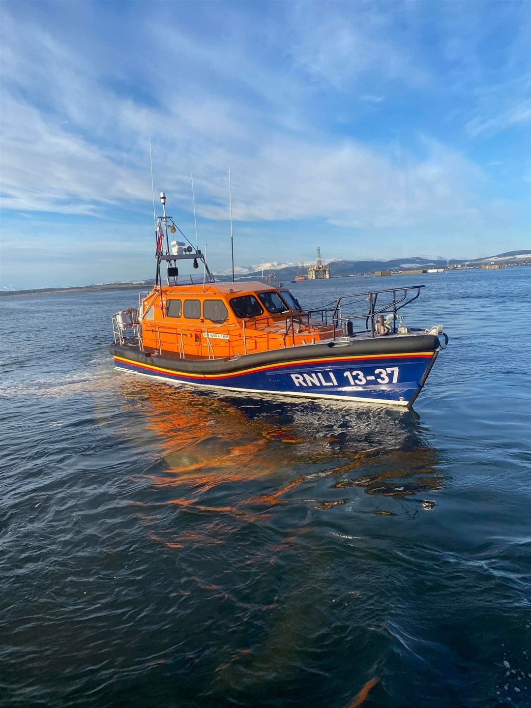 The Shannon Class Lifeboat RNLI 13-37 Agnes AP Barr. Picture: RNLI Invergordon
