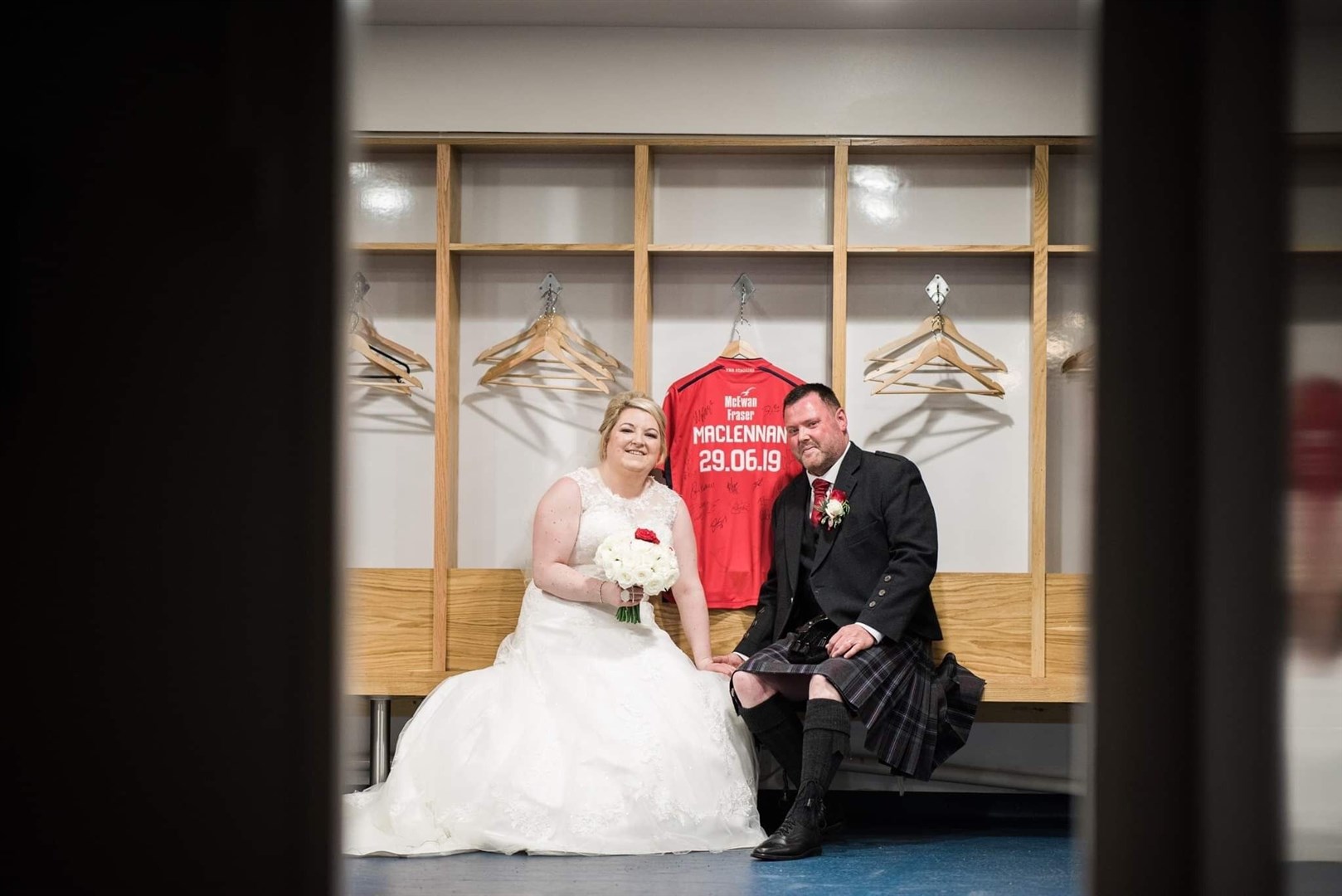 Kenny and Amy MacLennan will have some souvenirs to treasure. Picture: Michael Carver.