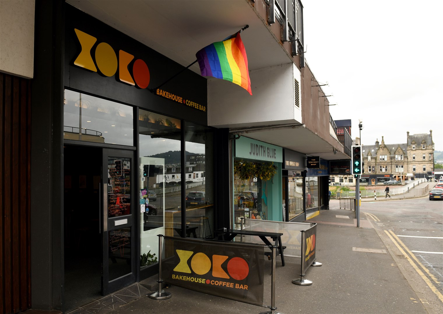 Xoko Bakehouse has had its Pride flag ripped down. Picture: James Mackenzie.