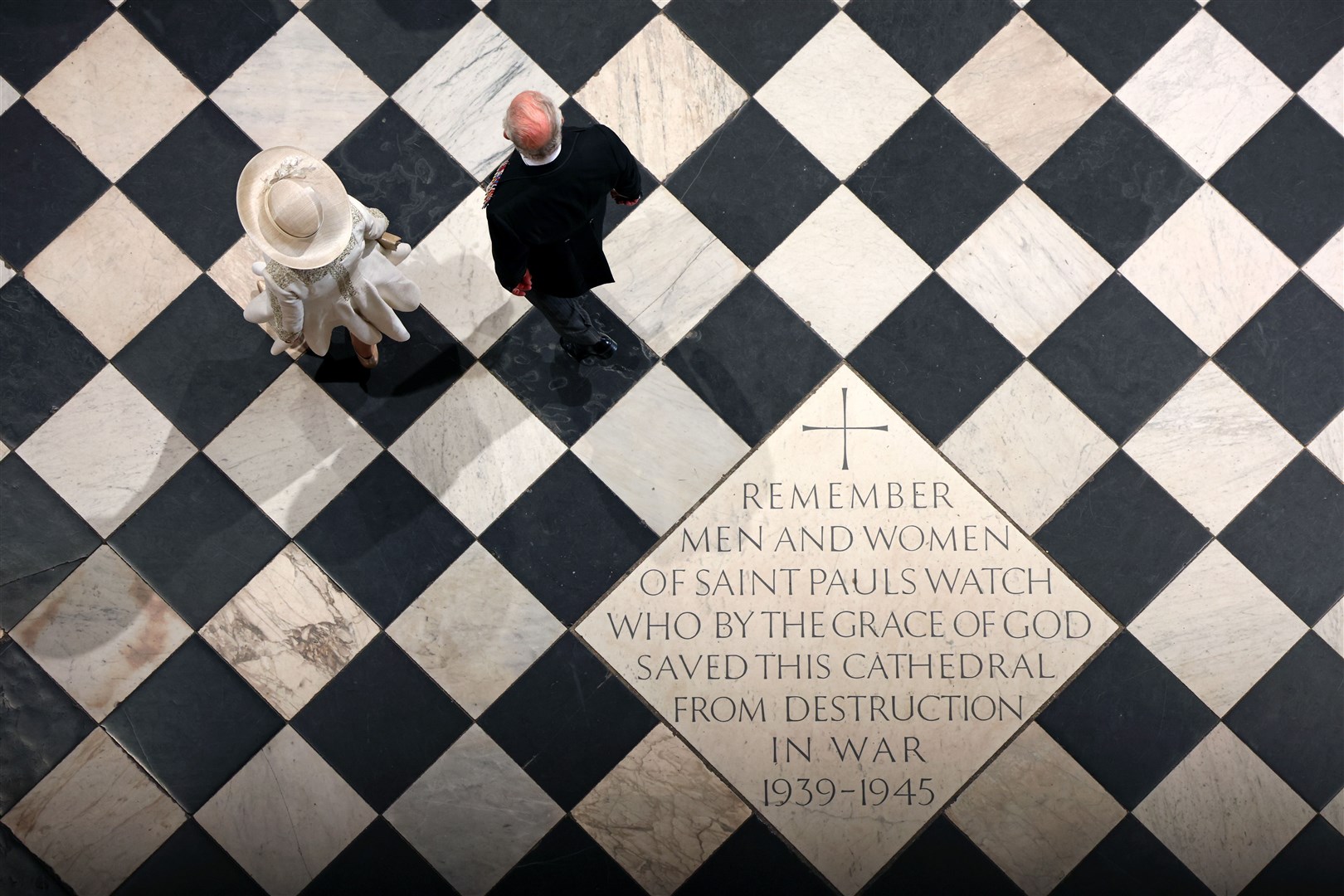 The Prince of Wales and the Duchess of Cornwall arrive at St Paul’s (Dan Kitwood/PA)