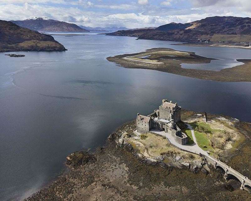 Eilean Donan Castle from the air. Picture: Nick Sidle