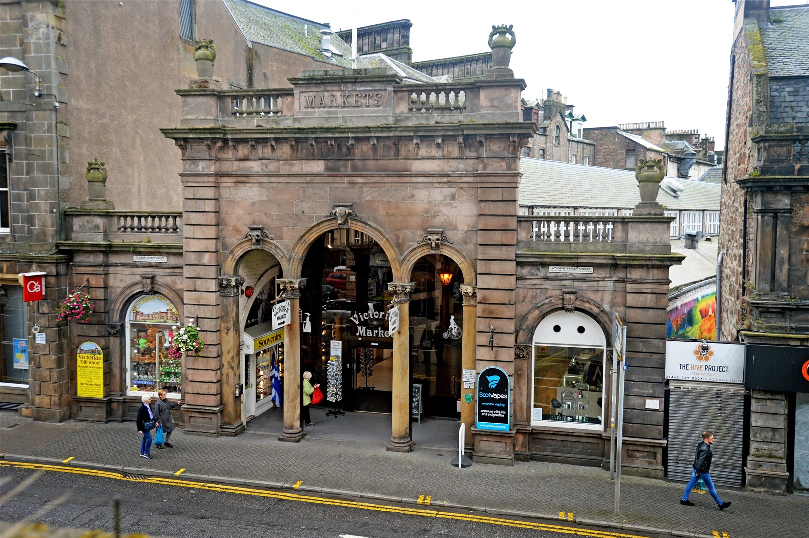Victorian Market locator..The main entrance to the Victorian Market on Academy Street, Inverness....Victorian Market locator.Picture:SPP. Image No. ..