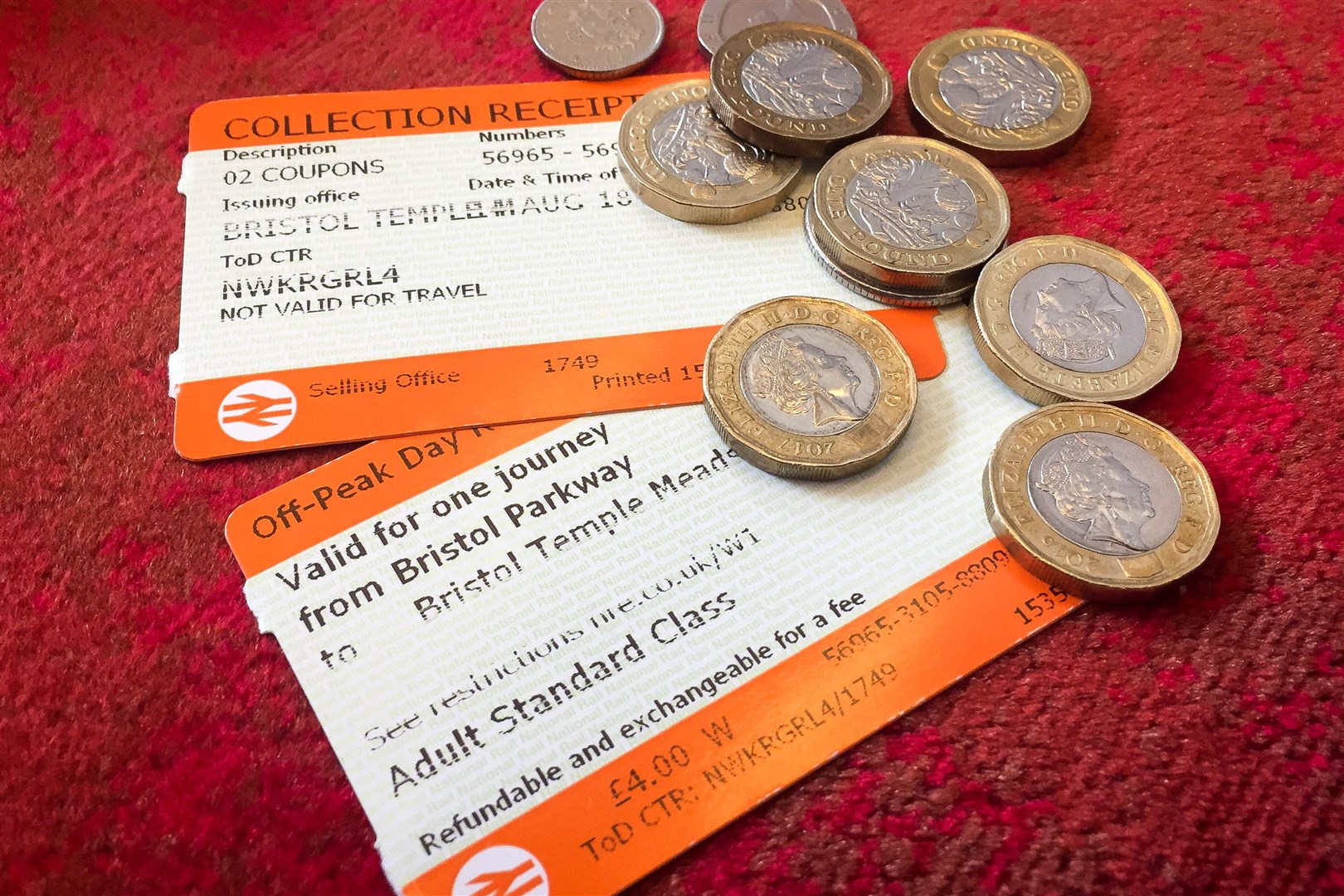 Rail tickets (Ben Birchall/PA)