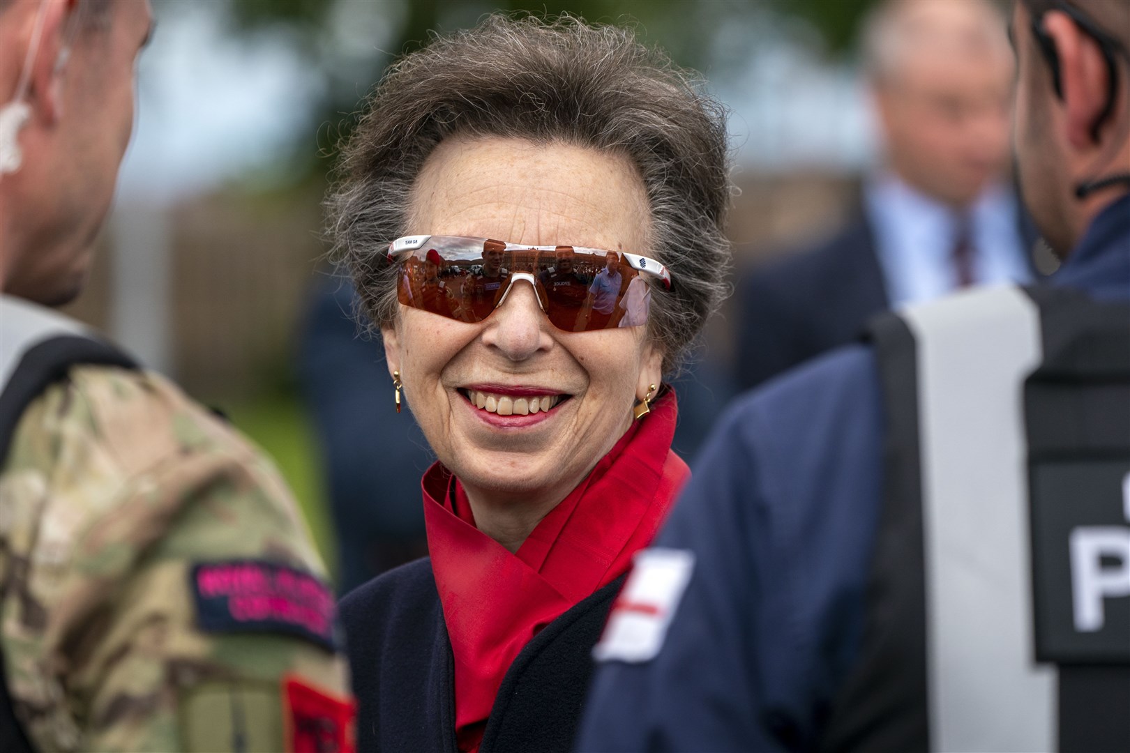 Jones and his wife met the Princess Royal when she visited the UKFast campus (Jane Barlow/PA)