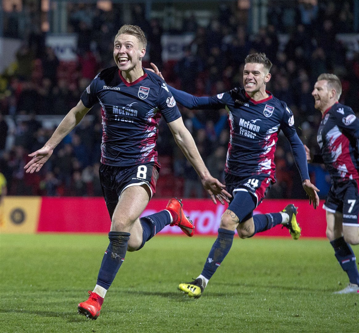 Jamie Lindsay believes Ross County have no reason to fear the top flight after lifting the Championship trophy this season. Picture: Ken Macpherson
