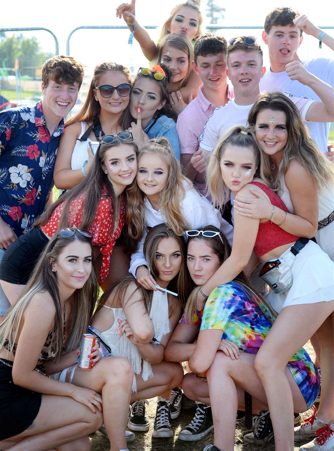 Belladrum 2019. The Culloden Academy Crew. Picture: Gary Anthony. Image No.044555.