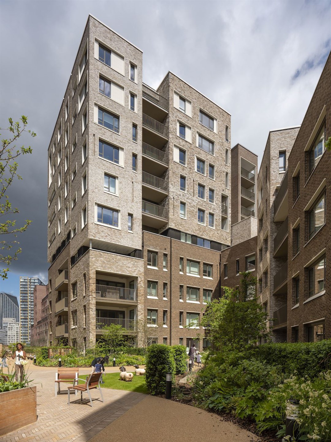Orchard Gardens, Elephant Park, which forms part of Elephant and Castle’s regeneration programme in London (Timothy Soar/PA)