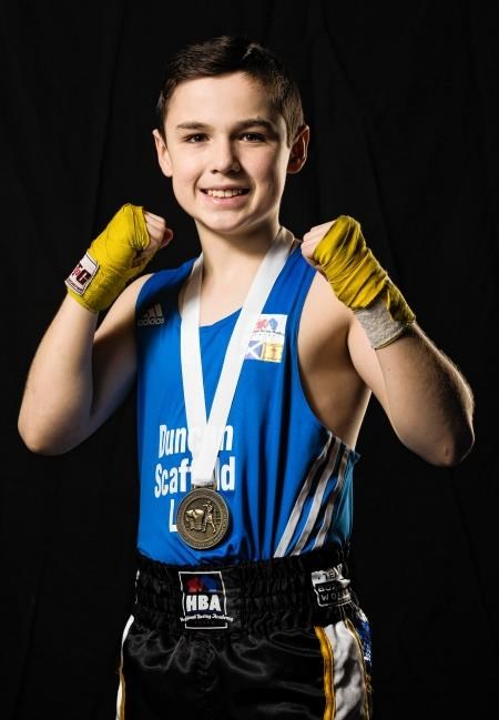 13 year old boxer Ewan Gliniecki