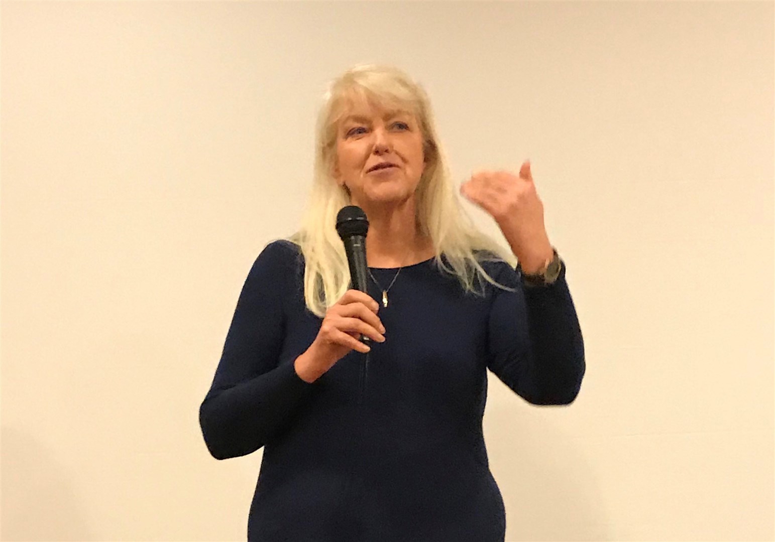 Dr Lesley Riddoch at the Cromarty Film Festival.