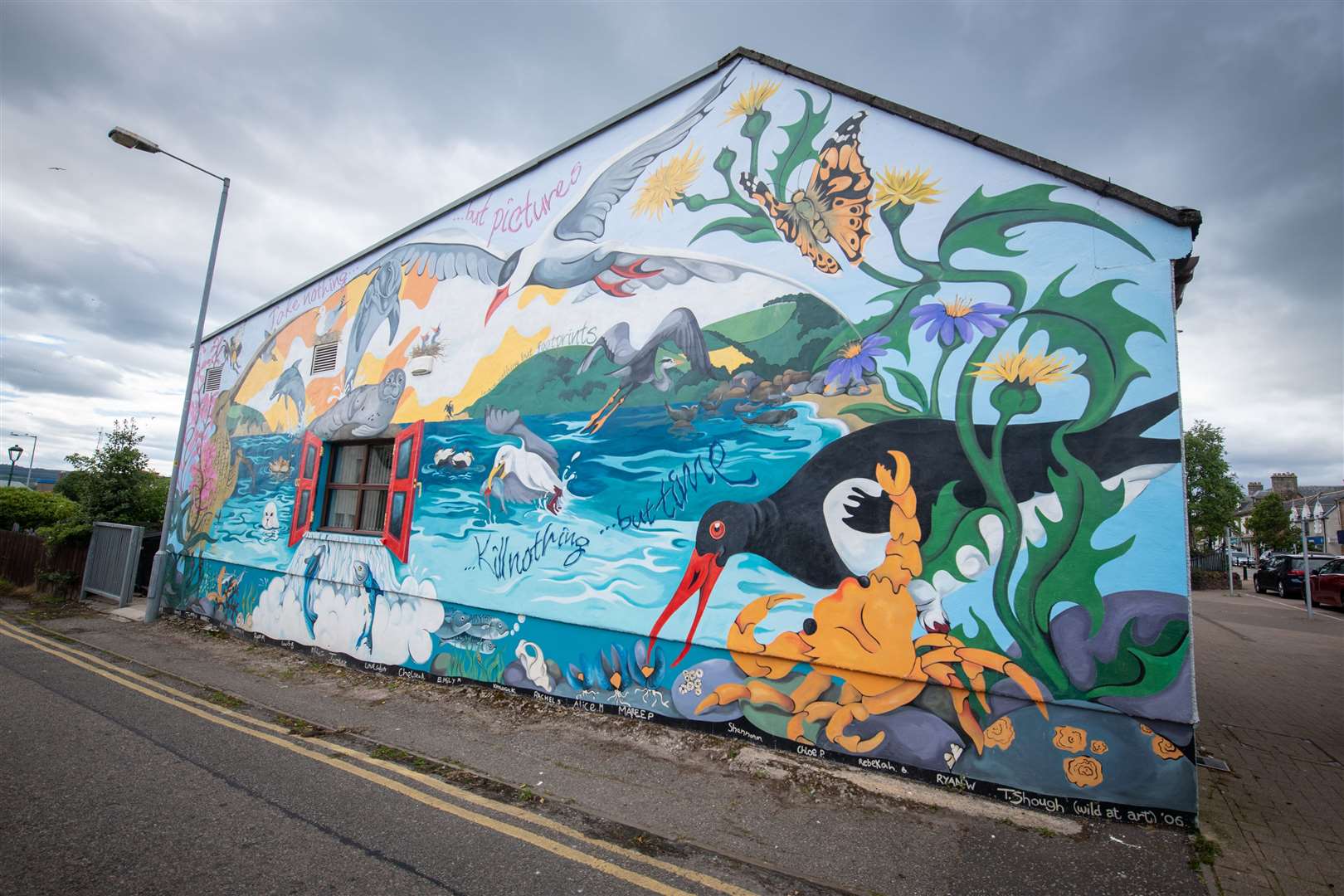 The bold murals are a talking point for visitors and locals alike.