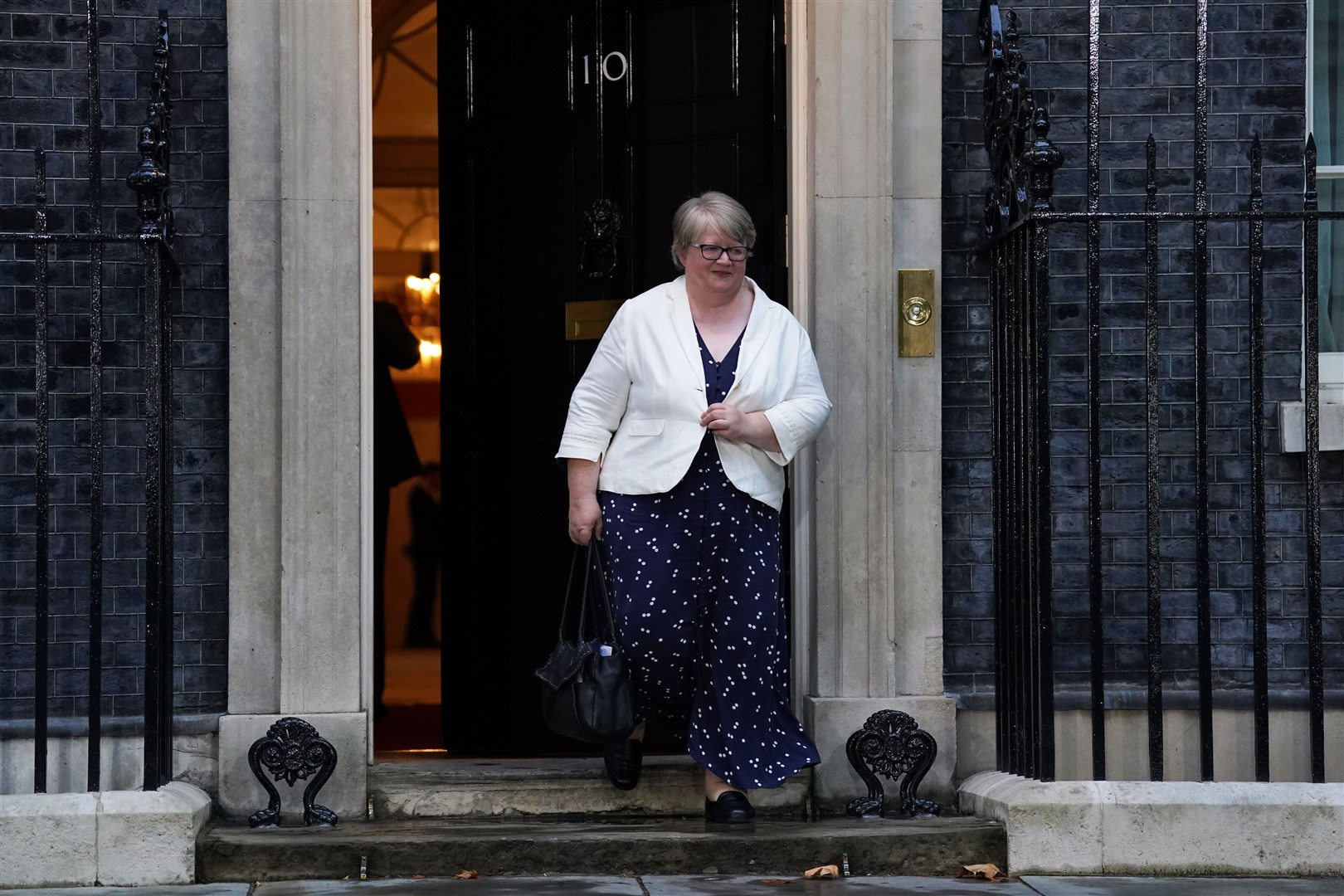 Newly appointed Health Secretary and Deputy Prime Minister Therese Coffey leaving Downing Street (Kirsty O’Connor/PA)