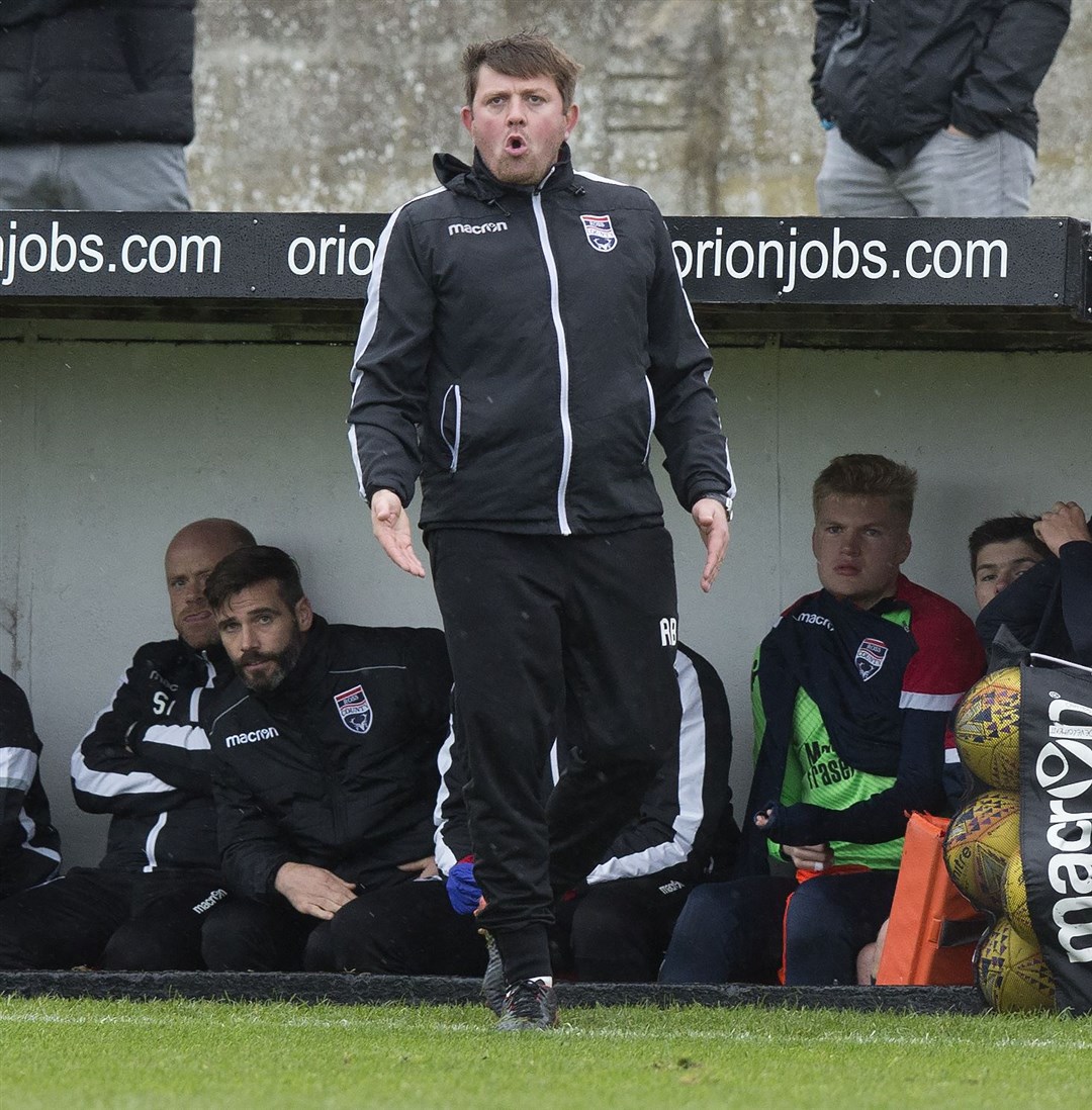 Ross County youth coach Richie Brittain was proud of his Colts side's performance in defeat against Raith Rovers. Picture: Ken Macpherson