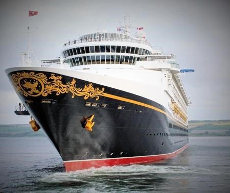 Disney Magic was among 63 liners sailing into Invergordon last year.