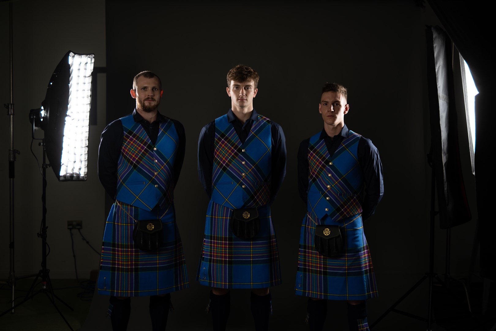 Ross Murdoch, Ross Beattie and Cameron Main. Picture: MBP Ltd for Team Scotland