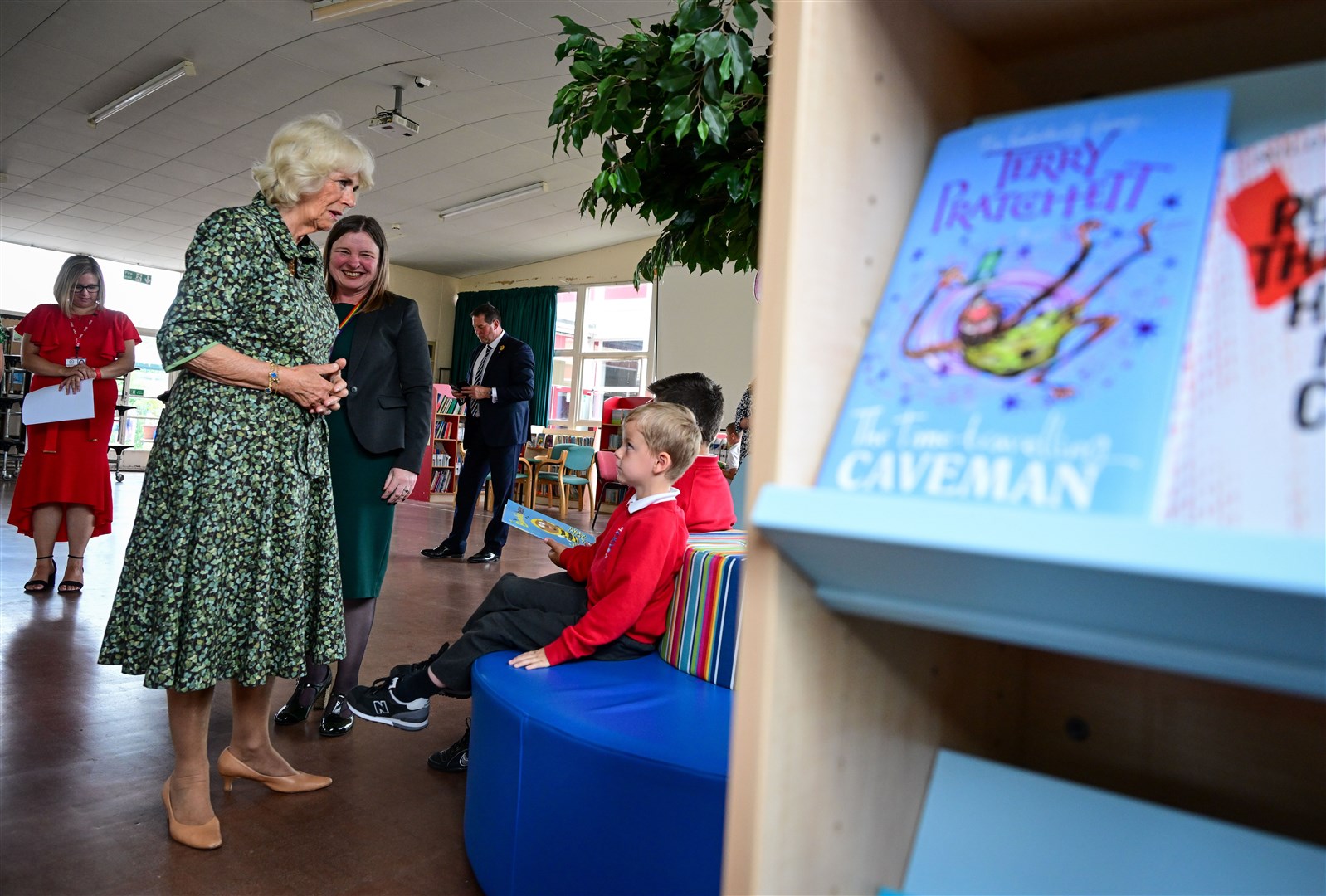Camilla opened a new school library in July this year in her role as patron of the National Literacy Trust (Finbarr Webster/PA)