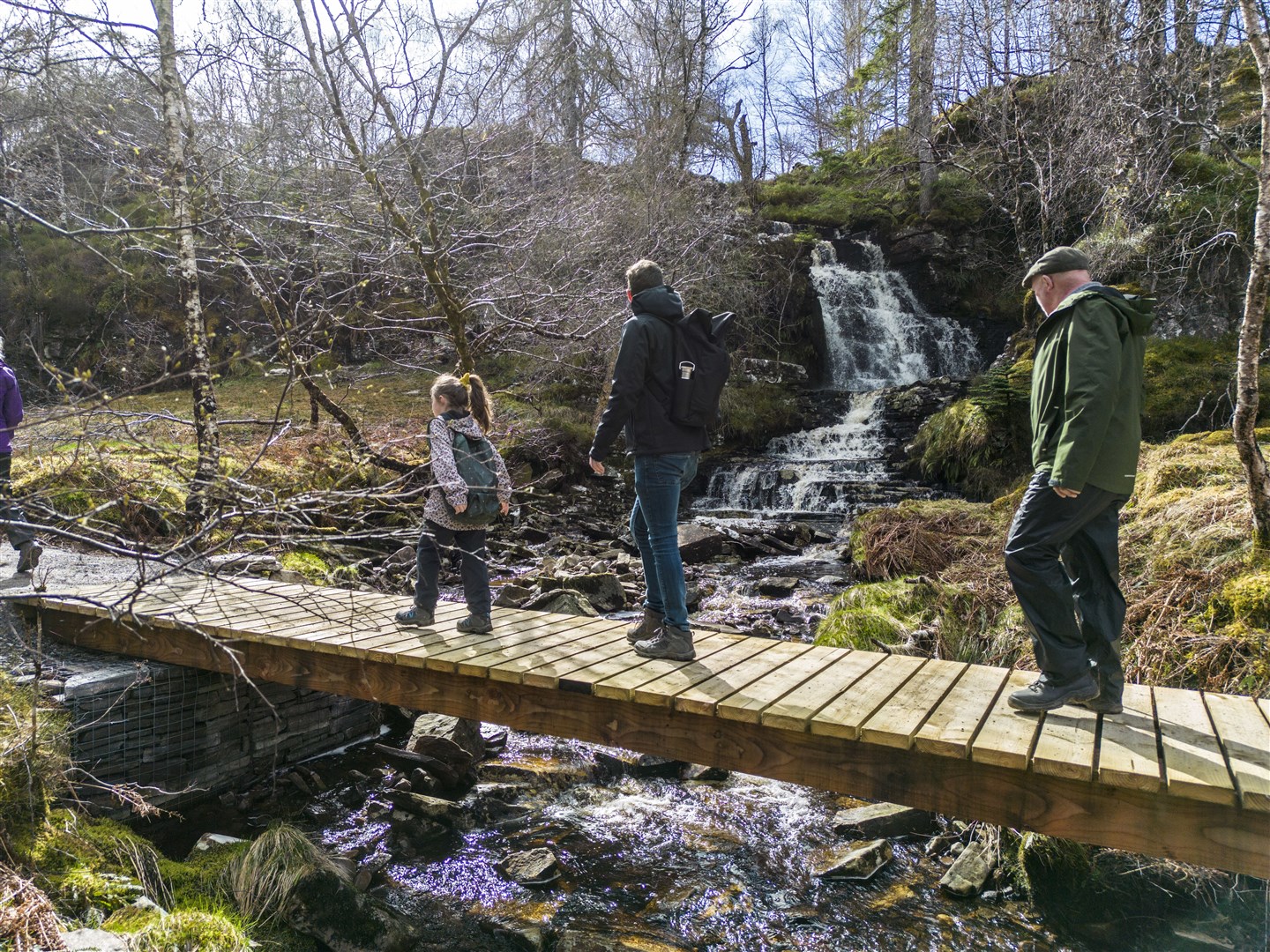 Visitors at Corrieshalloch Gorge. Picture: Peter Devlin/NTS