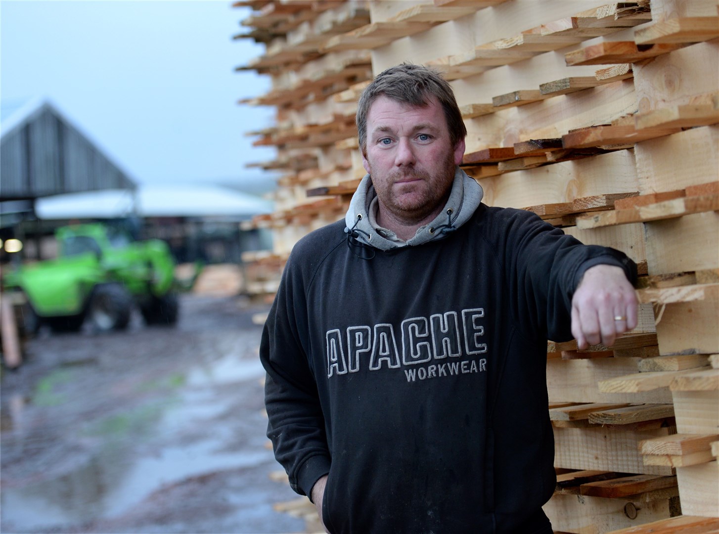 Alasdair Anderson has secured planning permission for the panels at Raddery Sawmill. Picture: Gary Anthony.